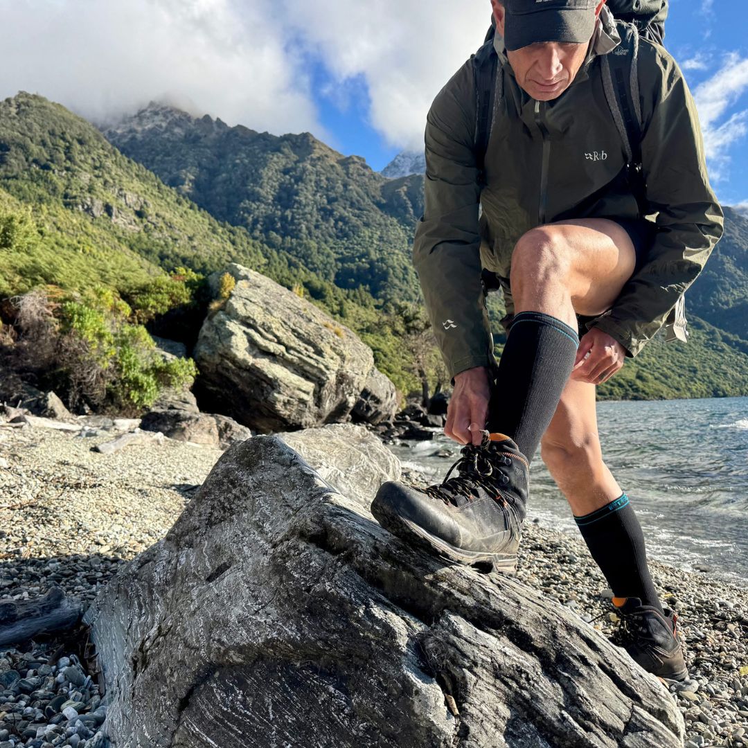 Nathan Fa'avae tests the bridgedale waterproof socks, StormSock